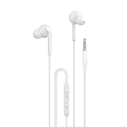 Dudao X3+ Trådbundna in-ear-hörlurar med USB-C och 15 mm element - Vit