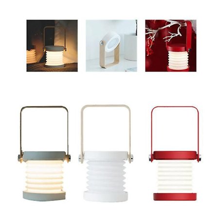 LED Bærbar Bordlampe Oppladbar Batterilampe Dimbar Nattbordslampe Trådløs Nattlampe