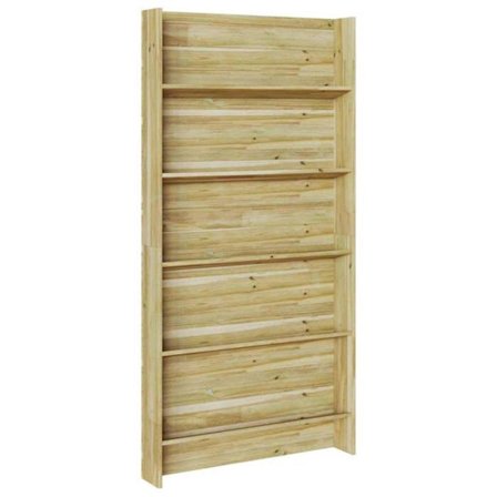 Pine plant shelves - vidaXL - Brun - 90x15x180 cm - Impregnerad furu - Inomhus- och utomhusbruk