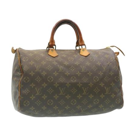Louis Vuitton Vintage, Pre-owned Speedy 35 Monogram Handbag Bruin, Dames, Maat:ONE Size