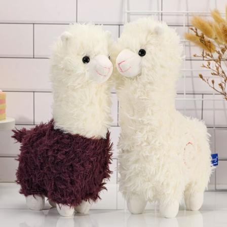 Alpaca plyslegetøj 2 stykker lama udstoppet dyr 11 tommer alpak
