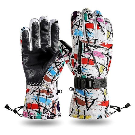 Män och kvinnor vintersnöhandskar, utomhusskidhandskar Vattentäta och vindtäta