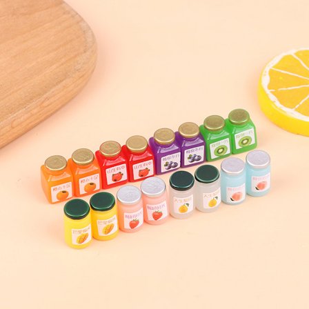 8stk 1:12 Miniatyrer Dukkehus Jams Møbler Miniatyr Kjøkken