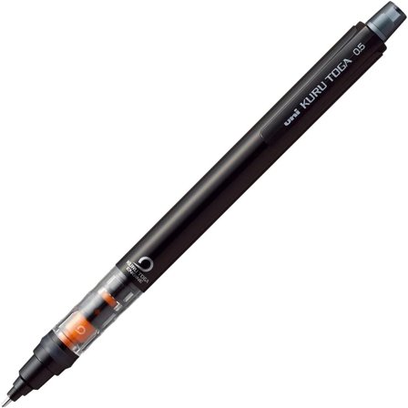 Mitsubishi Pencil Mekanisk blyant Kuru Toga M5-452 0,5 mm Svart
