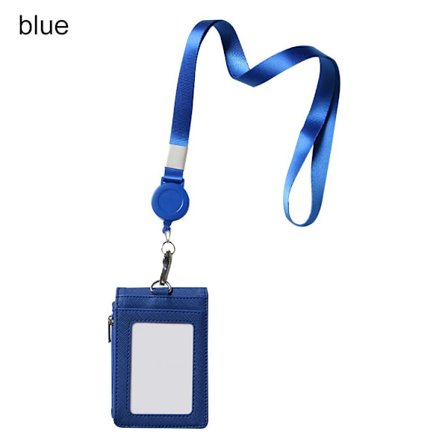 Kort Märke Hållare ID Lanyard Namnbricka BLÅ