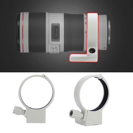 Kamerahus-beslagring af aluminiumlegering til Canon 70-200mm F4/f4l Is Usm