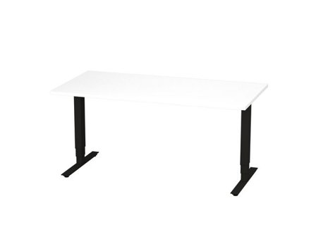 deNord Design Bord höj/sänk Pro 1600x800 vit/svart - Lyreco - Kontorsmöbler och inredning - Bord och hurtsar - Skrivbord - Höj/sänkbar