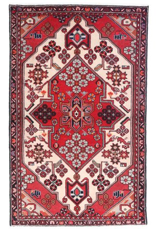 98X156 Tapis D'orient Rudbar Rouge/Rouge Foncé (Laine, Perse)