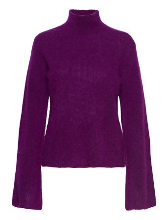 Mandagz Ls Pullover Turtleneck Polotröja Lila Gestuz