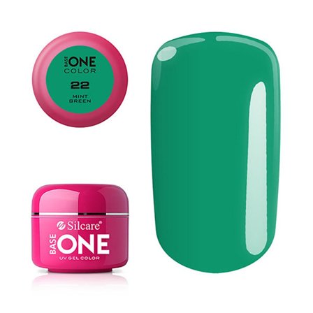 Base one - Color - UV Gel - Mint Green - 22 - 5 gram