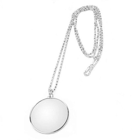 Förstoringsglas 5X Optisk Lins Bärbart Halsband Smycken Lupp Gåvor Kina b