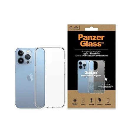 PanzerGlass ClearCase antibakteriellt Military Grade fodral för iPhone 13 Pro - transparent