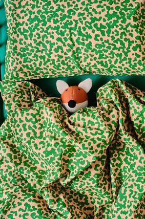 Jotex - Mini Dynetrekksett Barneseng Økologisk grønn - MALIA - Kjøp Sengetøy til barn hos Jotex