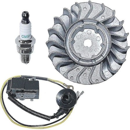 Flywheel-sytytyskela-sarja sytytystulpalla Yhteensopiva Stihl Ms231 Ms251 Ms 231c Ms 251c Korvaa 11434001307 1143 400 1203 -cdsx