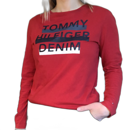 Röd långärmad - Tommy Hilfiger