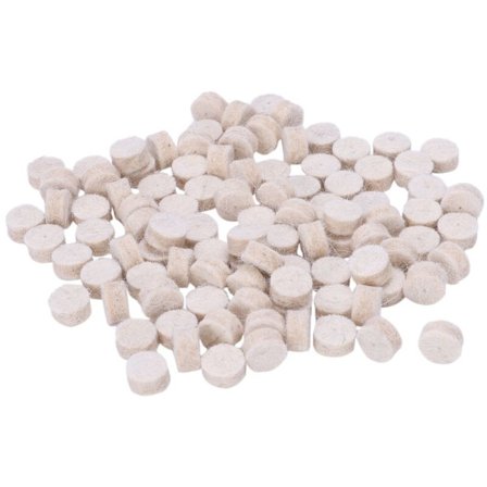 100 st ullfiltpoleringspoleringsrundhjulverktyg + 2 skaft för roterande