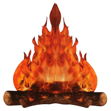 Konstgjord lägereldsdekoration - Enkel att montera 3D-eld av kartong, kreativ heminredningsrekvisita