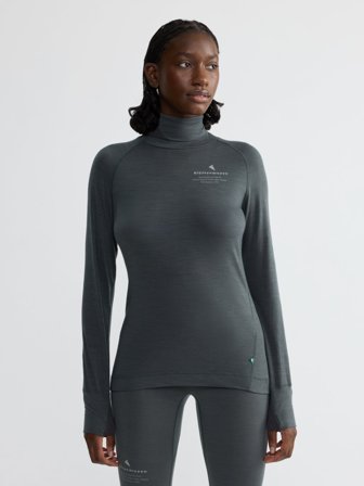 Klättermusen Fafne Turtle LS T-shirt Dam - Dark Teal - S