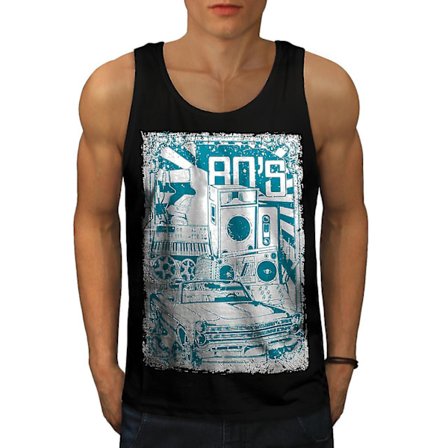 8s Music Car Vintage Herr Blacktank Top