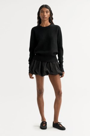 Soft Goat - Classic crewneck - Women cashmere sweater - XS - Black