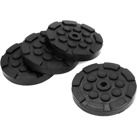Bil Auto Jacking Lift Pads, Bil Runde Gummipute Auto Jacking Lift Pads Vektløfter Tilbehør(4stk,svart)