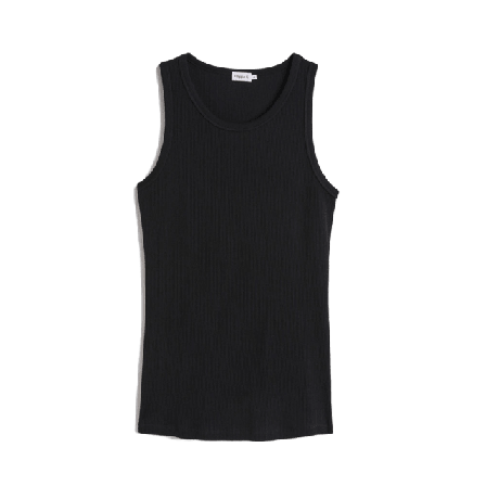Filippa K Fine Rib Tank Linnen Dam Svart L