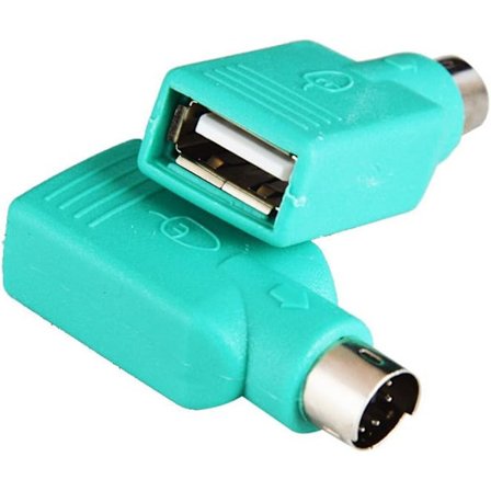 PS2 till USB Honadapter Hane till PS/2 Adapter Laddare Hane Konverter för Tangentbord