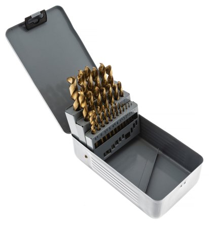 PELA 68281 Borrsats tinbelagda, 25 st, 1-13 mm, Borra & mejsla