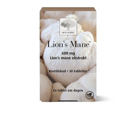 3 for 2 - New Nordic Lions Mane 30 stk, Helse & Madvarer, Kosttilskud, Hjerne / Hukommelse