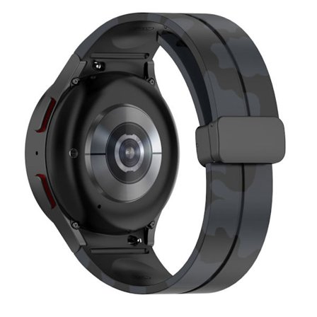 Samsung Galaxy Watch 5 Pro silikonarmband i kamouflagestil - Kamouflage Mörkgrå