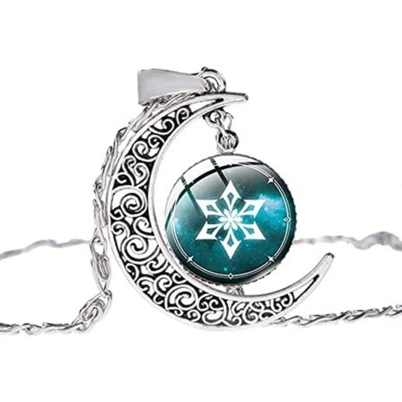 Genshin Impact Glas Kupol Crescent Hänge - Månhänge