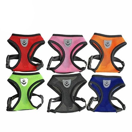 XL Størrelse Hundesele for Valp og Katt - Myk Sele i Mesh, Pustende, Justerbar - Grønn Grønn