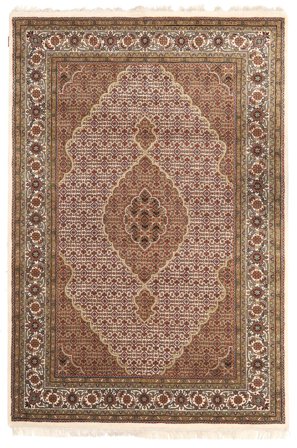 Tabriz Royal Rug 163X242 Brown/Beige Wool, India