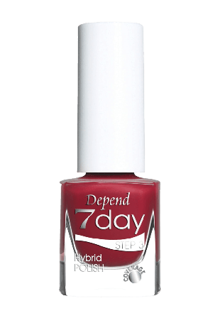 Depend 7day Hybrid Polish Back in the Days Nagellack Unisex Röd 5 ML