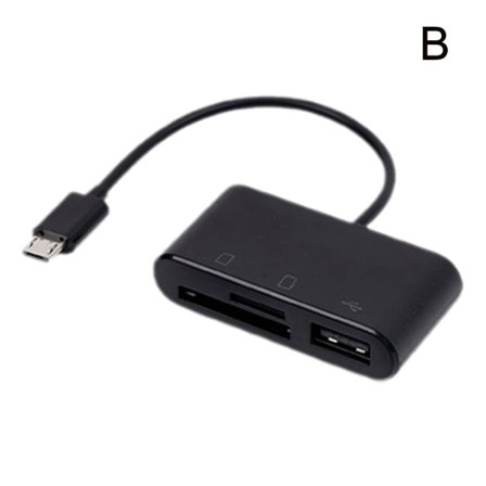 USB C 3-i-1 Hubbkonverter Typ C-adapter SD-kortläsare för Mac