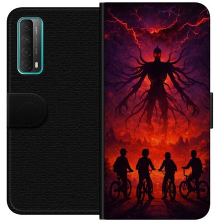 Yhteensopiva Lompakkokotelo Huawei Huawei P smart 2021 Tumma fantasialan inspiroitu Stranger Things kanssa yliluonnollinen olento, salamointi ja pyör