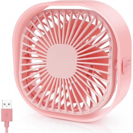 Bordventilator Bærbar Personlig Desktop Mini Køling Mikro Med Kabel USB Drevet 3 Hastigheder Stille Lille Bordventilator