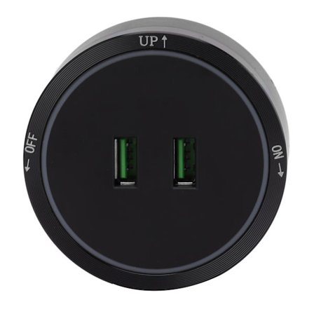 Flyttbart hushållsuttag, utanpåliggande skena med USB-strömförsörjning, glidande skenuttag, sideboard 180-250v (GD6 USB svart)