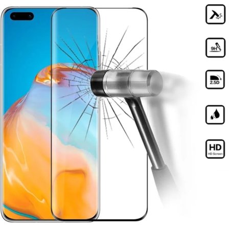 Huawei P40 Pro skærmbeskytter 9H passer til cover, etui, høretelefoner -
