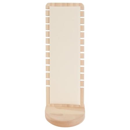 Smykke Halskæde Smykke Vis Stativ Lille Smykke Stativ Træ Smykke Stativ Armbånd Display TowerBe Beige 27x9.6cm