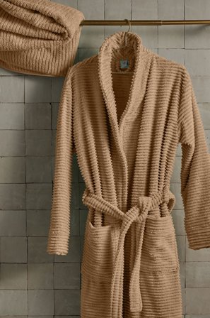 Pure - Badekåpe Supersoft - Beige - Badekåper - XL - Fra Homeroom