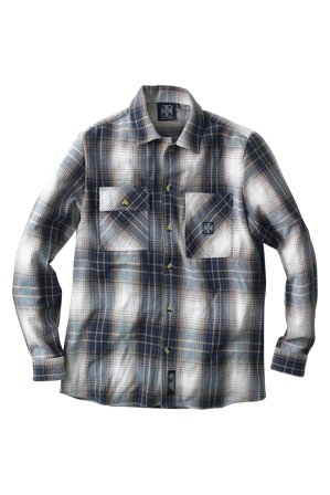 Shirt West Coast Choppers Riser Braun/Blau XL