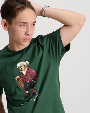 Polo Ralph Lauren 26/1 JERSEY-KNT-T-SHIRT Grön T-shirts Kille - Kids Brand Store