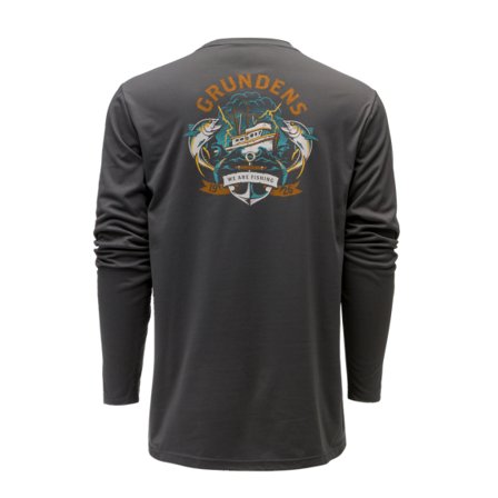 Grundéns Tuna Tattoo LS Tech Tee Anchor - M