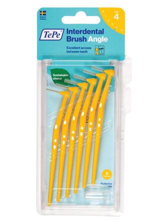 TePe Vinklet Mellomromsbørste, 0,7 mm, 6 stk.