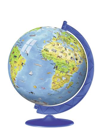 Children's World Globe 180P Toys Puzzles And Games Puzzles 3D Puzzles Multi/mönstrad Ravensburger