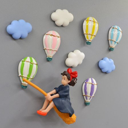 Heks køleskabs klistermærke flise, dekorativt klistermærke stærk magnetisk mes