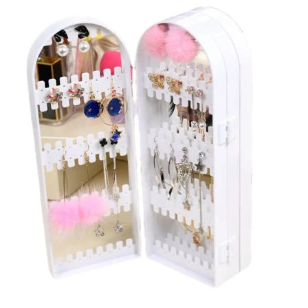 1 förpackning med 240 hål plast örhängen display stativ,A