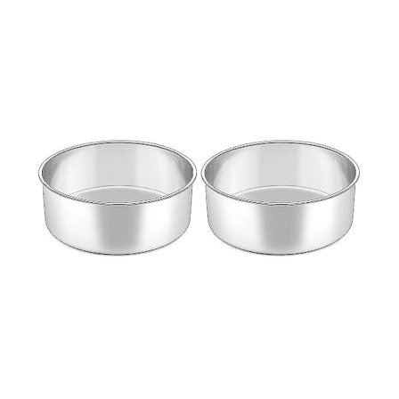6 tums liten kakform set 2 st, djup rund bakform, ugnsform för lagerkaka till jul födelsedag bröllop