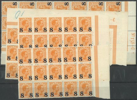 Danmark - AFA 118 postfrisk, provisorier